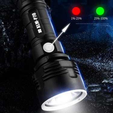 Strong Flashlight Focusing Led Light Rechargeable Super Bright LED Outdoor Xenon Lamp