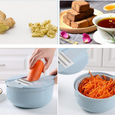 8 In 1 Mandoline Slicer Vegetable Slicer Potato Peeler Carrot Onion Grater With Strainer Vegetable Cutter Kitchen Accessories