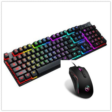 Gaming Usb Luminous Wired Keyboard Floating Manipulator with mouse or without mouse