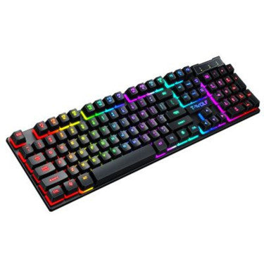 Gaming Usb Luminous Wired Keyboard Floating Manipulator with mouse or without mouse