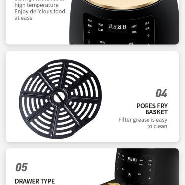 Air Fryer Smart Touch Home Electric Fryer